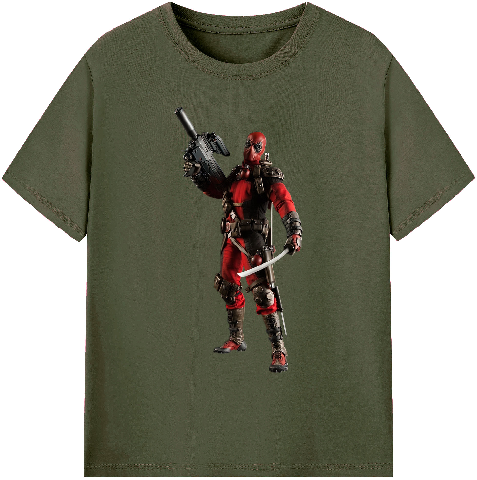 （画像用） Deadpool デッドプール 綿100％ メンズ半袖Tシャツ｜肌触りやわらか＆通気性